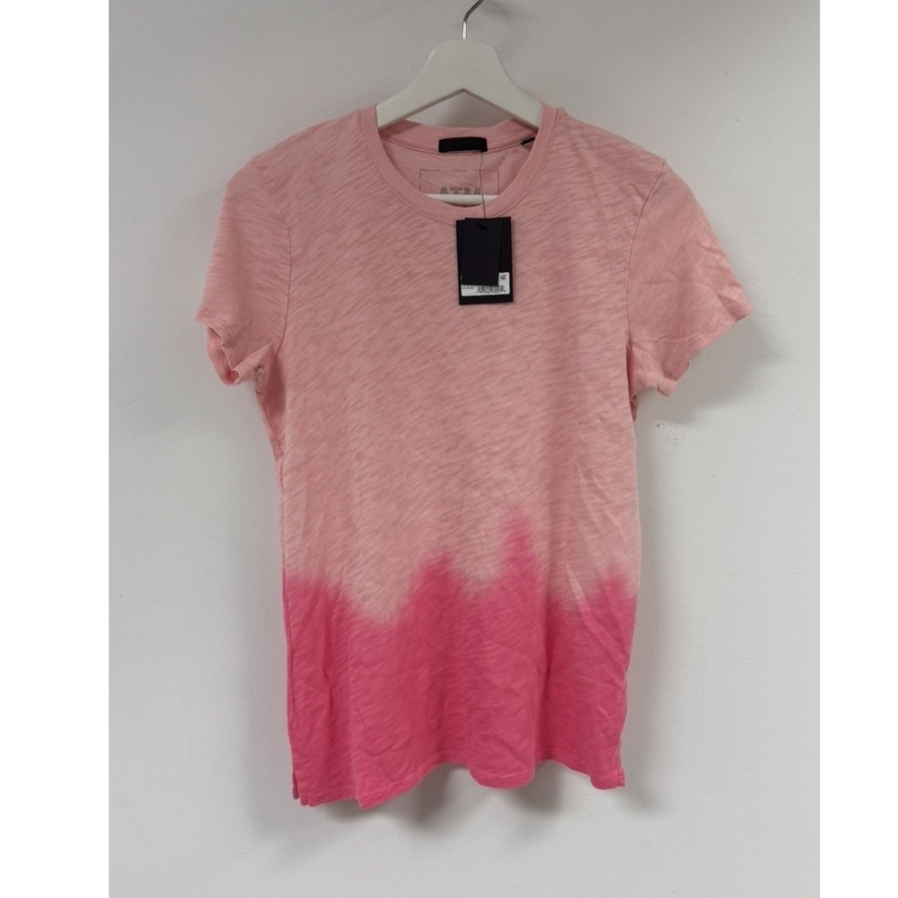 ATM Schoolboy Tee-Shirt in Cherry Blossom. - Picture 3 of 4